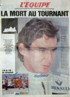 La mort au tournant. Ayrton Senna s'est tué à Imola lors du grand-prix de Saint-Marin. La mort au tournant. Ayrton Senna s'est tué à Imola lors du grand-prix de Saint-Marin.