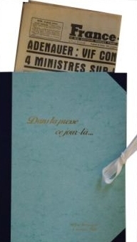 un journal authentique dans la pochette retro