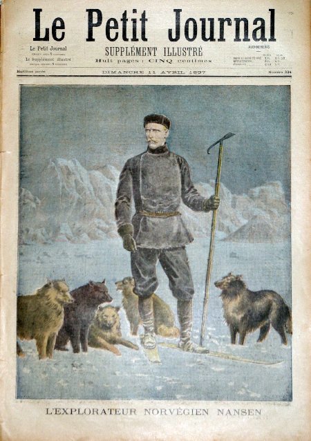 journal Le petit journal illustré L'explorateur norvégien Nansen.