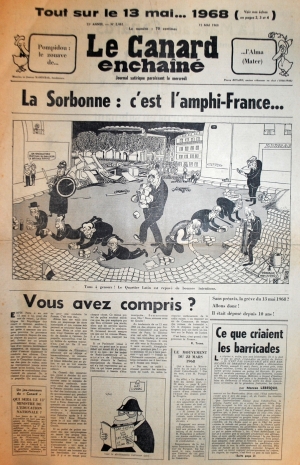 Le Canard enchaîné du 15 mai 1968