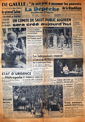La dépêche quotidienne d'Algérie du 16 mai 1958