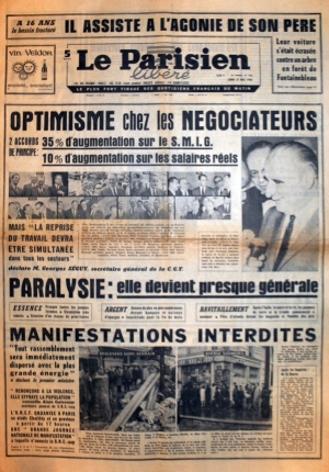 Le Parisien du 27 mai 1968