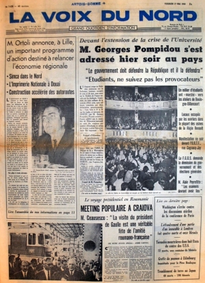 La voix du Nord du 17 mai 1968