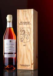 Armagnac in a gift woodbox