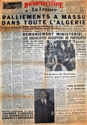 Journal authentique du 15/05/1958