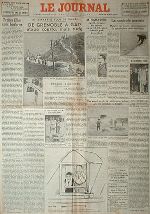 Exemple de cadeau avec des journaux de l'année 1934