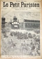 La revue du 14 Juillet, à Longchamps. Le défilé de l'artillerie.
