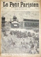La revue du 14 Juillet, à Longchamps. Le défilé de l'artillerie.