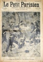 Le brigandage en Italie. Un combat entre des gendarmes et des bandits en Sardaigne. Le brigandage en Italie. Un combat entre des gendarmes et des bandits en Sardaigne.