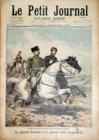 Les Grandes Manoeuvres. Le Général Saussier et le Général russe Dragomiroff.