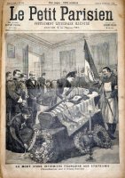 La mort d'une infirmière Française aux Etats-Unis. L'ensevelissement dans le drapeau Américain.