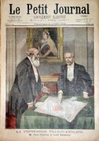 La convention Franco-Anglaise. M. Paul Cambon et Lord Salisbury.