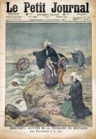 Emouvante coutume de la Toussaint en Bretagne. Les couronnes à la mer.
