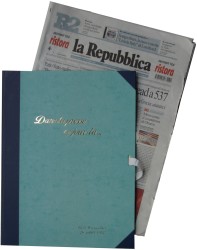 giornale con custodia retro