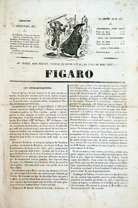 journal Figaro Les Henriquinquistes.