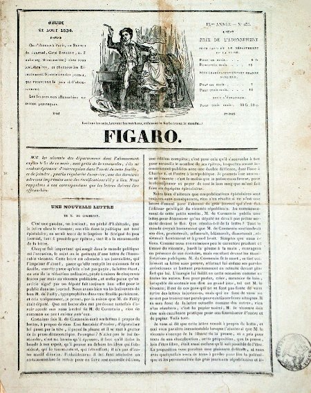 journal Figaro Une nouvelle lettre de M. de Cormenin.