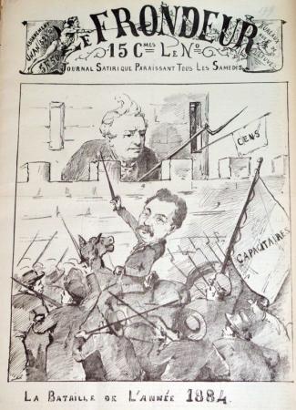 journal Le Frondeur la bataille de l'année 1884