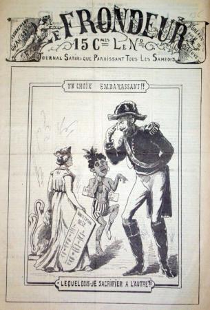 journal Le Frondeur Un choix embarassant.  Lequel dois–je sacrifier à l'autre?