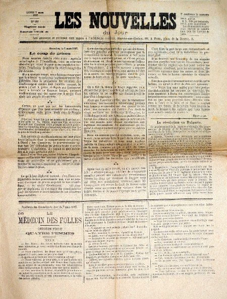 journal Les Nouvelles du jour Le coup de grisou.  L'explosion de grisou du charbonnage des 24 Actions.