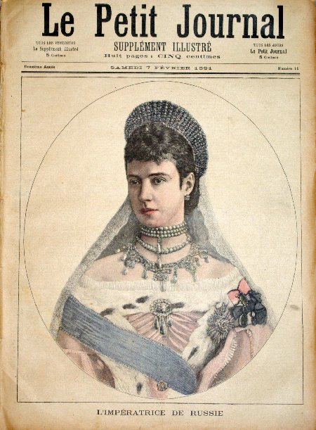 journal Le petit journal illustré L'impératrice de Russie.
