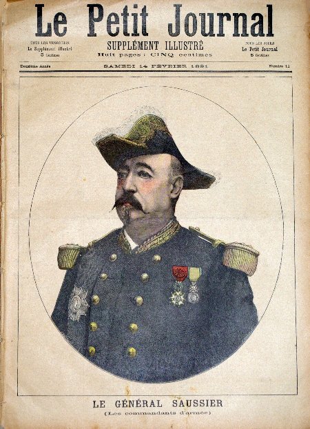 journal Le petit journal illustré Le Général Saussier. (Les Commandants d'armée).