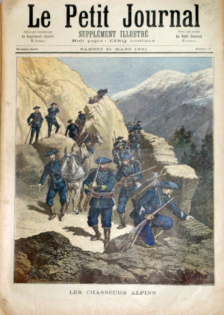 journal Le petit journal illustré Les chasseurs Alpins.