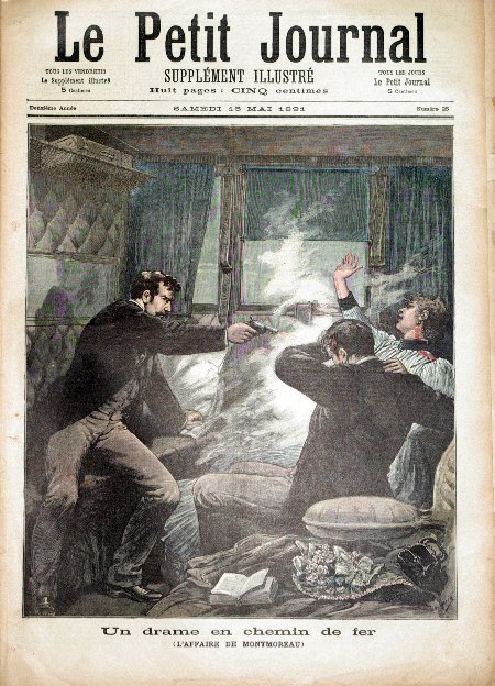 journal Le petit journal illustré Un drame en Chemin de Fer. (L'affaire de Montmoreau).