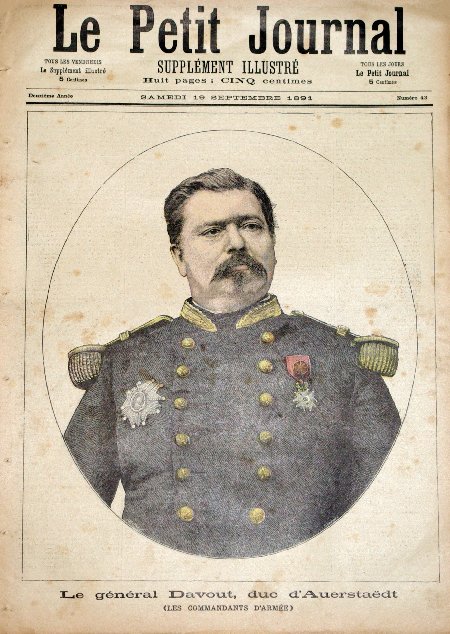 journal Le petit journal illustré Le Général Davout, Duc d'Auerstaëdt. (Les Commandants d'armée).