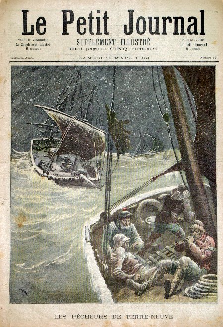 journal Le petit journal illustré Les pêcheurs de Terre-Neuve.