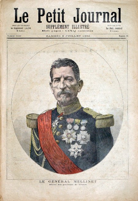 journal Le petit journal illustré Le Général Mellinet. Doyen des généraux de France.