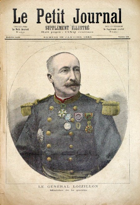 journal Le petit journal illustré Le Général Loizillon. Ministre de la guerre.