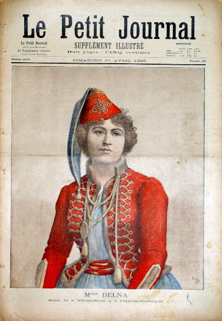 journal Le petit journal illustré Mlle Delna dans la 'Vivandière' à l'Opéra-Comique.