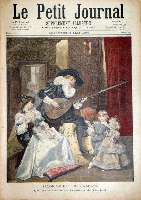 journal Le petit journal illustré Salon de 1895 (Champs-Elysées). La Sarabande (Tableau de Roybet).
