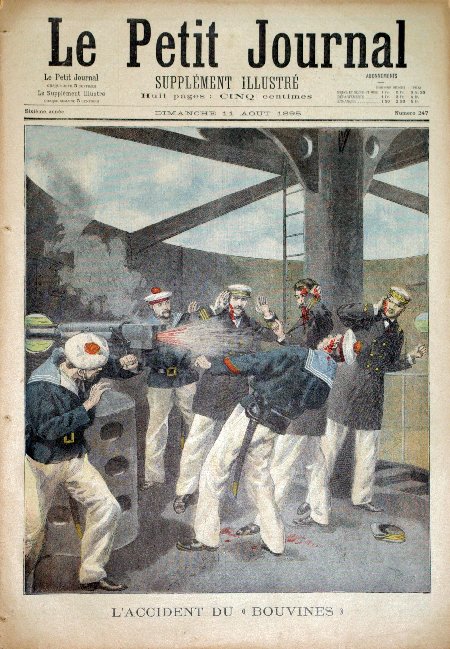 journal Le petit journal illustré L'accident du 'Bouvines'.