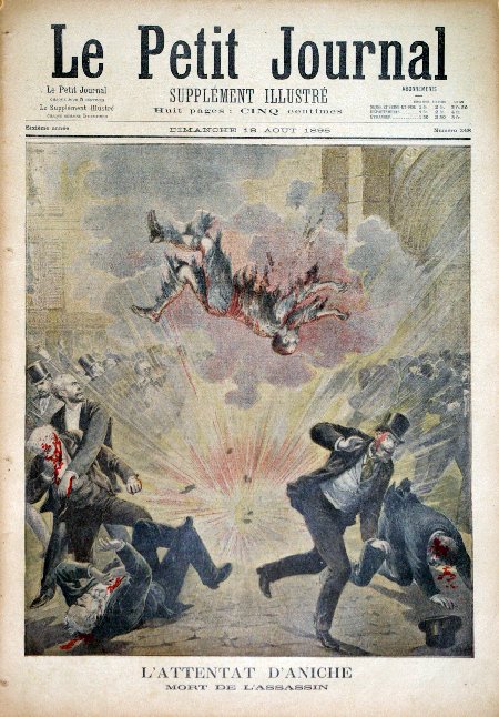 journal Le petit journal illustré L'attentat d'Aniche. Mort de l'assassin.