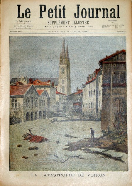journal Le petit journal illustré La catastrophe de Voiron.