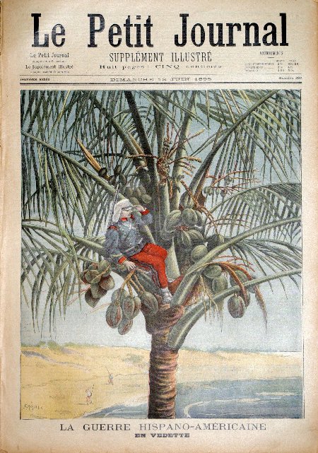 journal Le petit journal illustré La guerre Hispano-Américaine. En vedette.