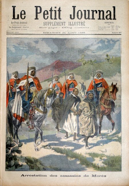 journal Le petit journal illustré Arrestation des assassins de Morès.