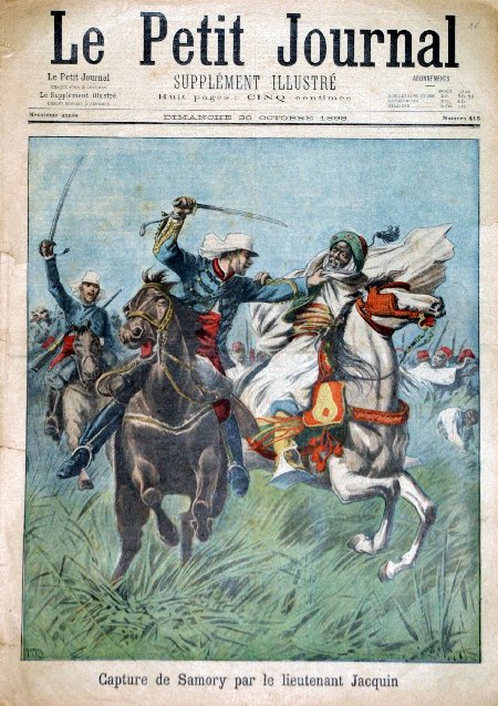 journal Le petit journal illustré Capture de Samory par le Lieutenant Jacquin.