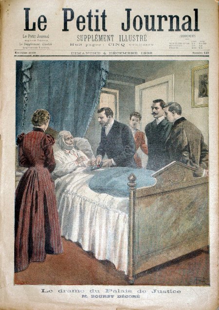 journal Le petit journal illustré Le drame du Palais de Justice. M. Boursy décoré.