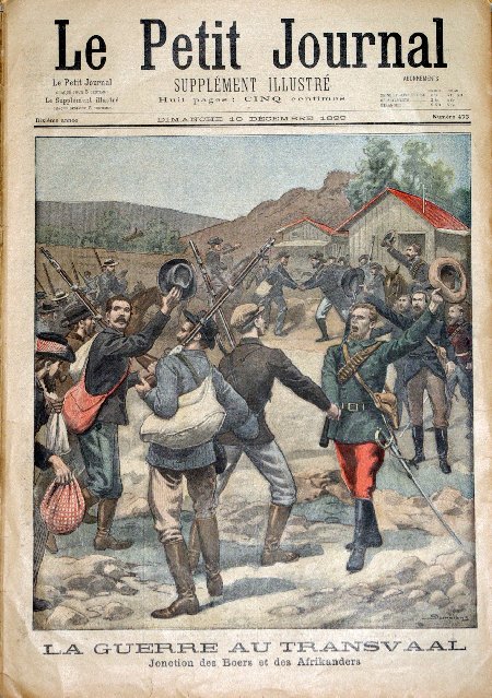 journal Le petit journal illustré La guerre au Transvaal. Jonction des Boers et des Afrikanders.
