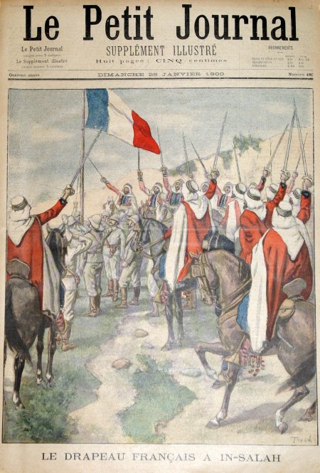 journal Le petit journal illustré Le drapeau français à In-Salah
