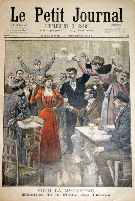 journal Le petit journal illustré Pour la mi-carême. Election de la reine des reines.