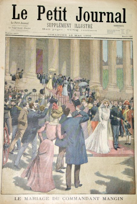 journal Le petit journal illustré Le mariage du commandant Mangin.