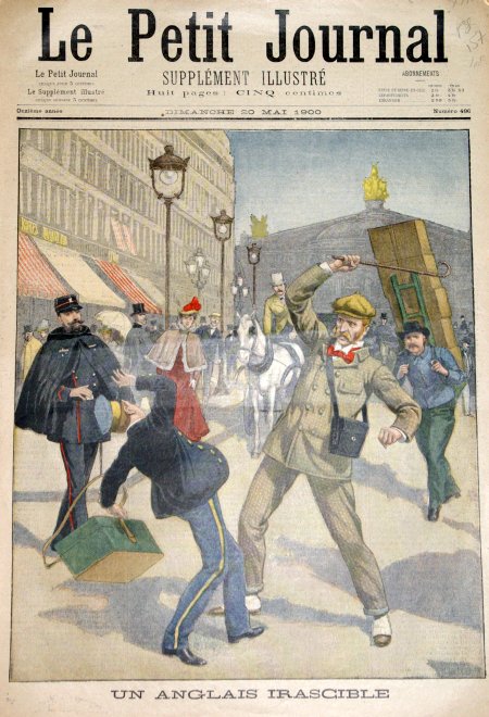 journal Le petit journal illustré Un anglais irascible.