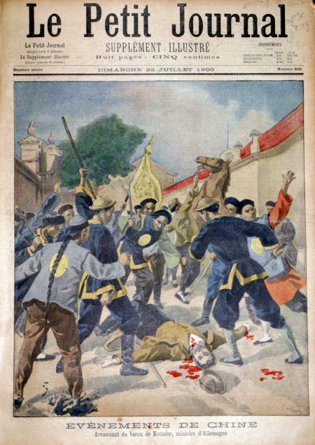 journal Le petit journal illustré Evénements de Chine. Assassinat du baron de Ketteler, ministre d'Allemagne.