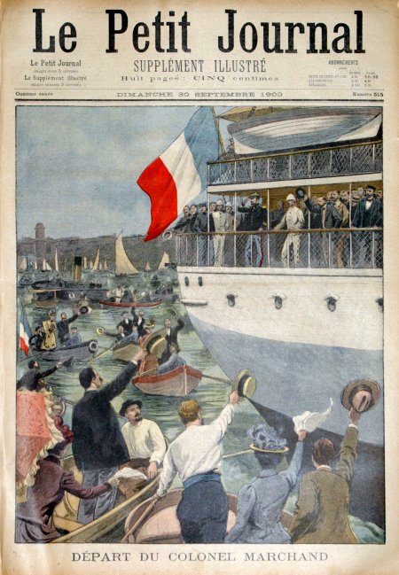 journal Le petit journal illustré Départ du Colonel Marchand