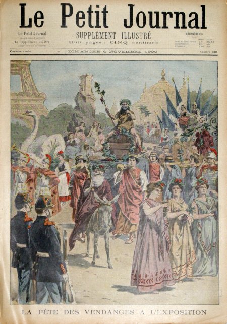 journal Le petit journal illustré La fête des vendanges à l'Exposition.