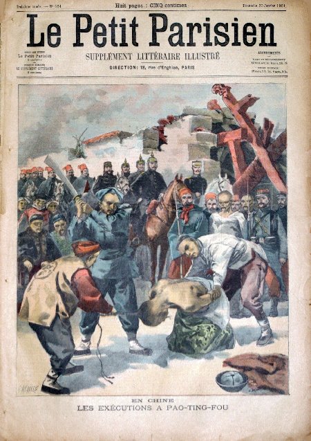 journal Le petit Parisien illustré En Chine. Les exécutions à Pao-Ting-Fou.
