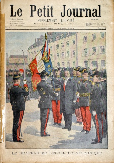 journal Le petit journal illustré Le drapeau de l'école Polytechnique.